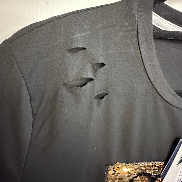 New Ravmen black sequence “good time, good life” tshirt size large New - Picture 5 of 8